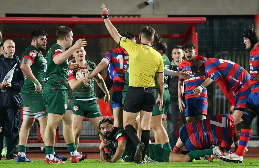 Казанская "Стрела" победила московский ЦСКА в матче 12-го тура чемпионата России по регби 24 фото