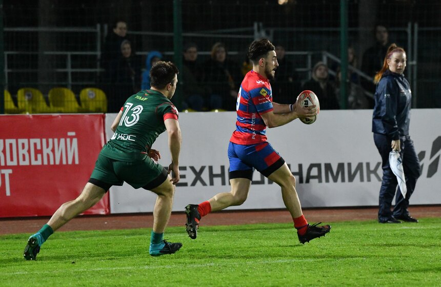 Казанская "Стрела" победила московский ЦСКА в матче 12-го тура чемпионата России по регби 25 фото