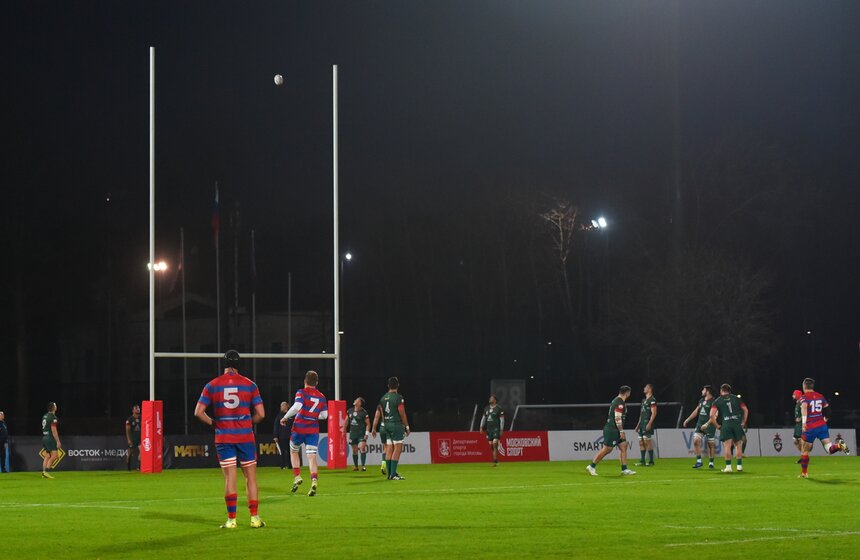 Казанская "Стрела" победила московский ЦСКА в матче 12-го тура чемпионата России по регби 22 фото