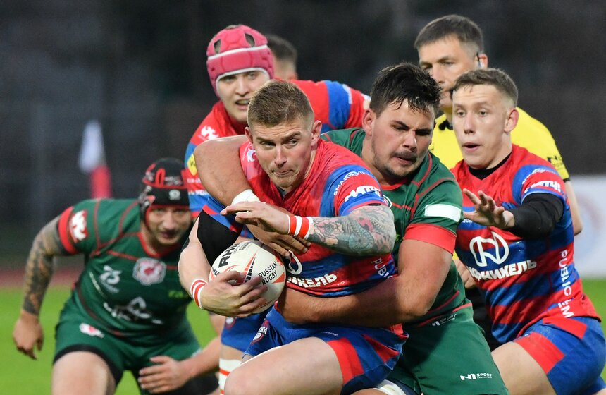 Казанская "Стрела" победила московский ЦСКА в матче 12-го тура чемпионата России по регби 9 фото