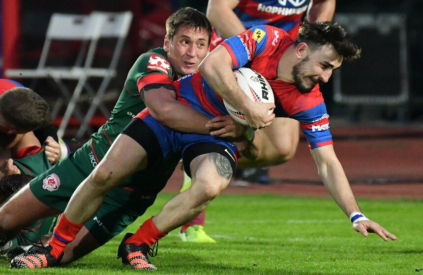 Казанская "Стрела" победила московский ЦСКА в матче 12-го тура чемпионата России по регби 16 фото