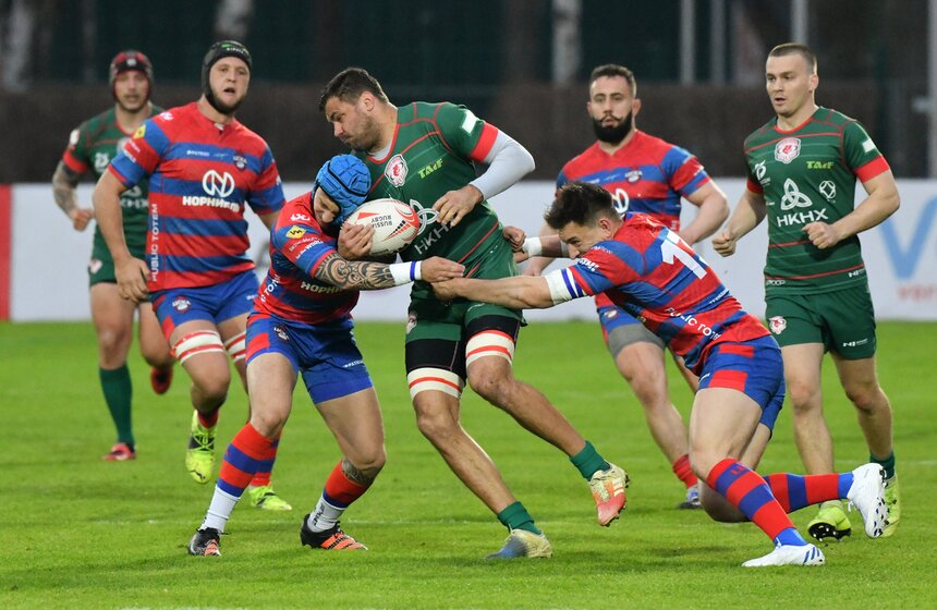 Казанская "Стрела" победила московский ЦСКА в матче 12-го тура чемпионата России по регби 10 фото