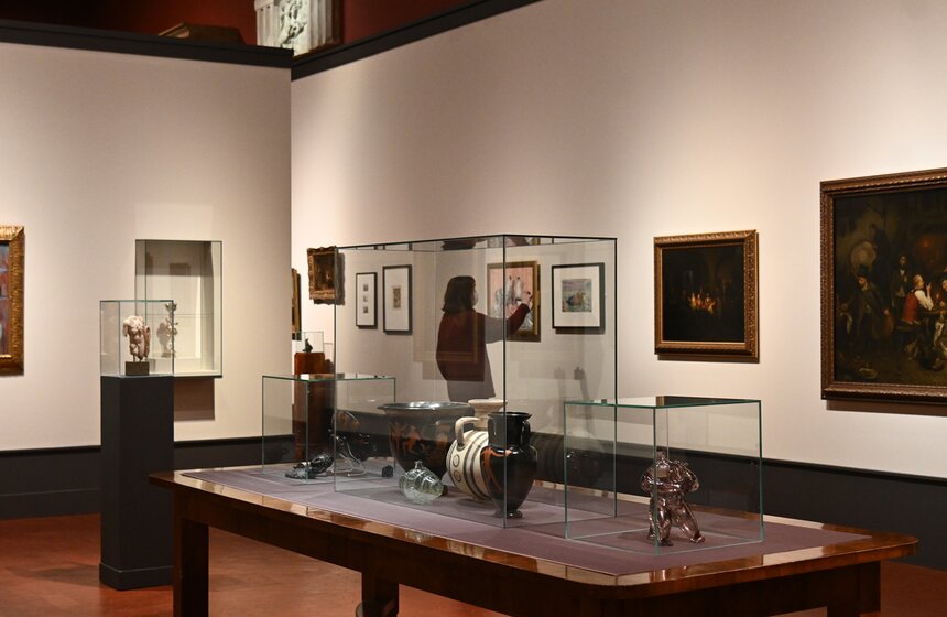 Выставка "Бывают странные сближенья" открылась в музее им. А. С. Пушкина 23 фото