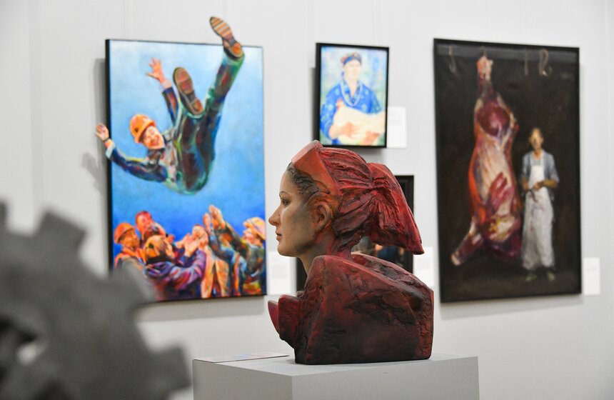 В Новой Третьяковке открылась выставка "Искусство труда" 9 фото