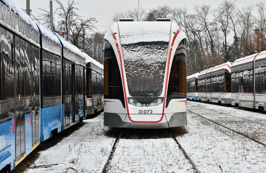 Общественный транспорт Москвы подготовили к зиме 17 фото