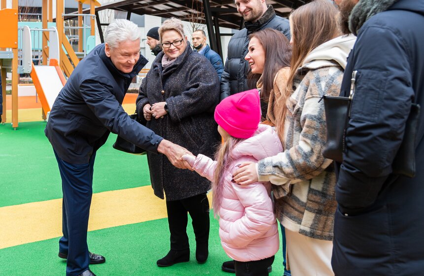 Мэр осмотрел возведенную по программе реновации новостройку в Басманном районе 5 фото