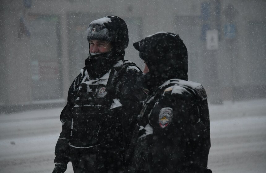 Циклон "Аннет" вызвал в Москве сильную метель 28 фото