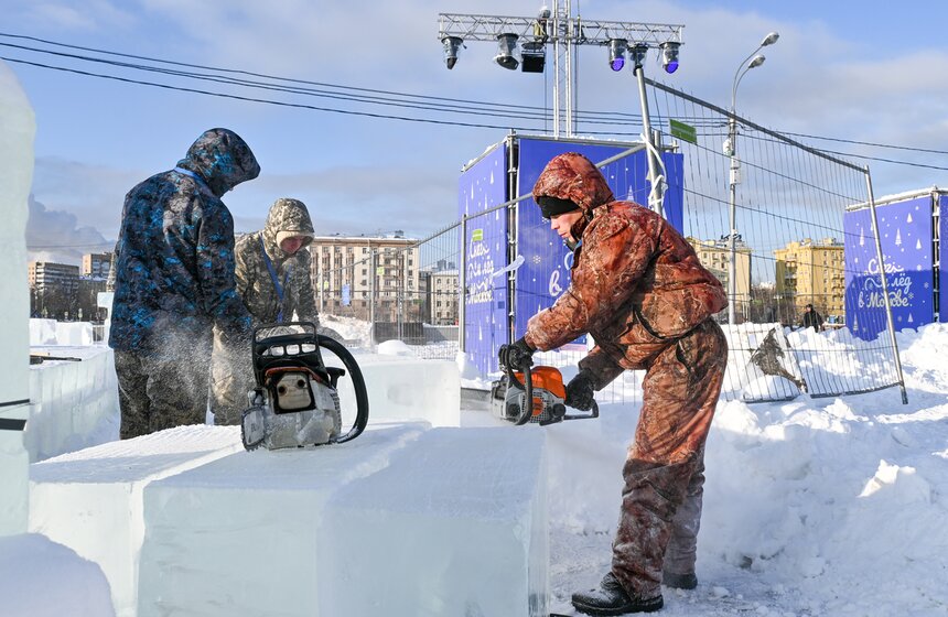В столице продолжается международный фестиваль "Снег и лед в Москве" 4 фото