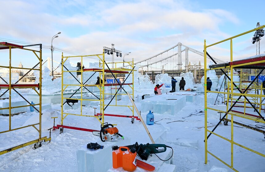 В столице продолжается международный фестиваль "Снег и лед в Москве" 5 фото