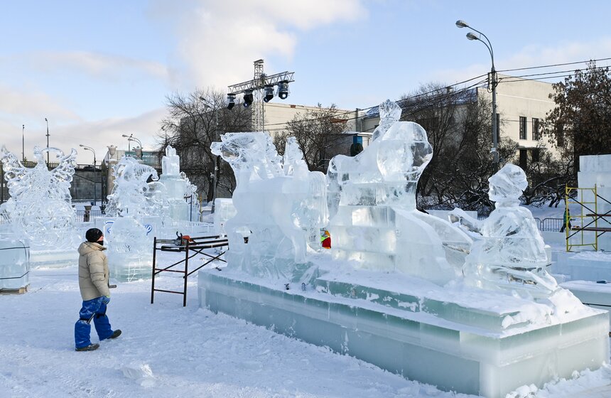 В столице продолжается международный фестиваль "Снег и лед в Москве" 3 фото