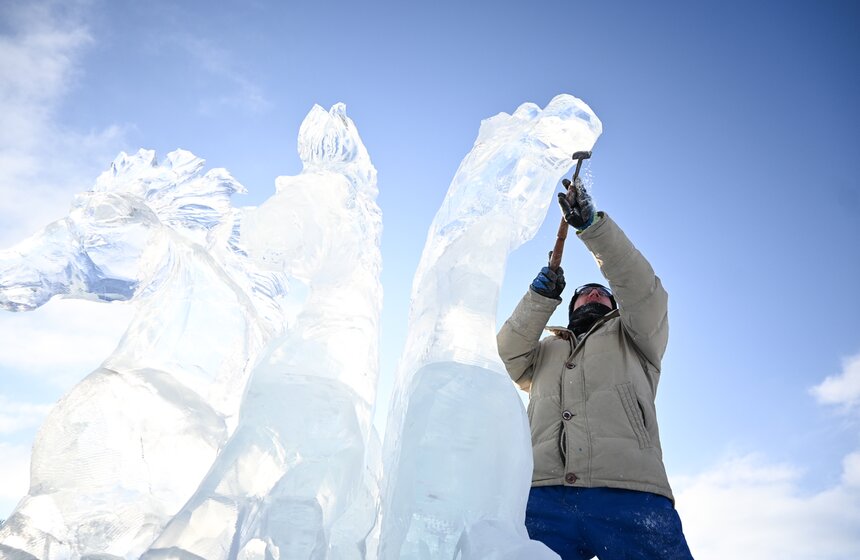 В столице продолжается международный фестиваль "Снег и лед в Москве" 25 фото