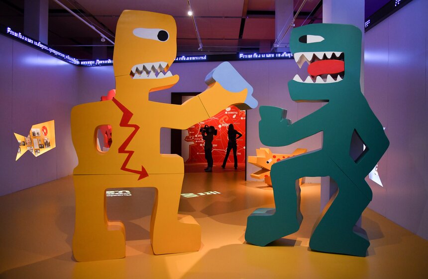 В Манеже состоялось пресс-открытие выставки "Виктор Цой. Путь героя" 8 фото