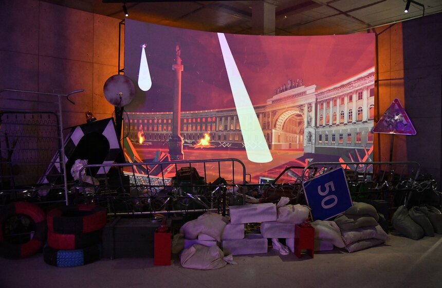 В Манеже состоялось пресс-открытие выставки "Виктор Цой. Путь героя" 16 фото