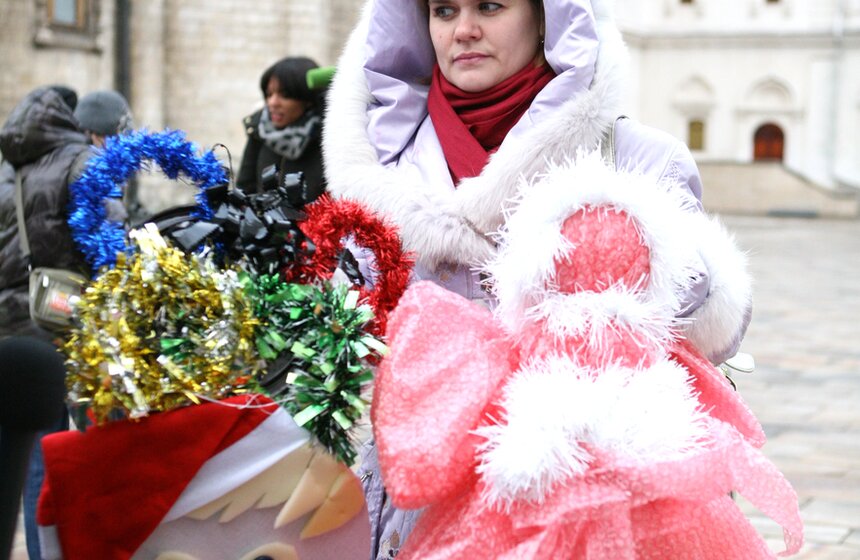 Главную елку страны установили на Соборной площади 7 фото