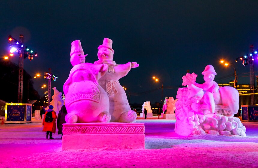 Более 70 объектов появится в Парке Горького в рамках фестиваля "Снег и лед в Москве" 29 фото