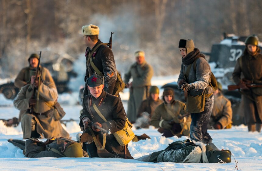 В Истре провели реконструкцию контрнаступления советских войск в Битве за Москву 1 фото
