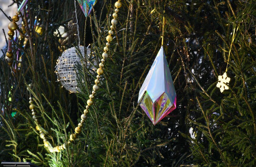 Елки большого города. Как украсили Москву к новогодним праздникам 15 фото