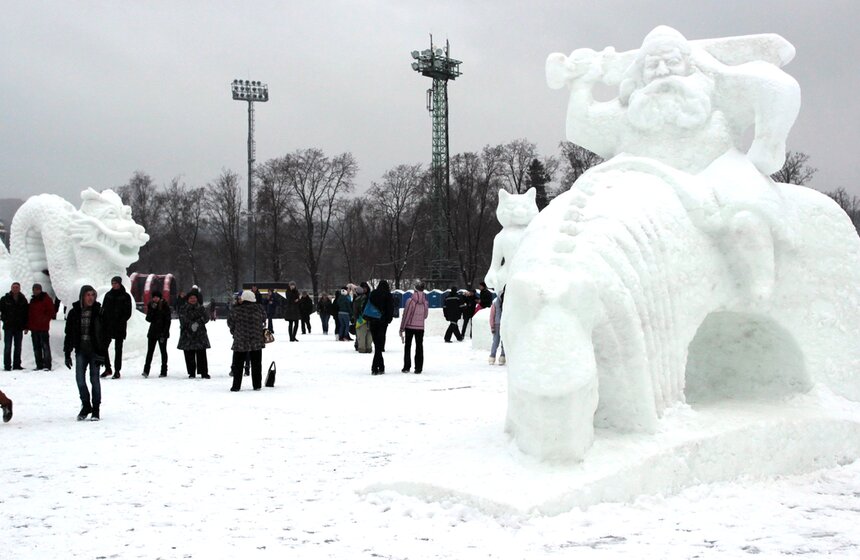 Зимний парк для всей семьи открылся в "Лужниках" 7 фото