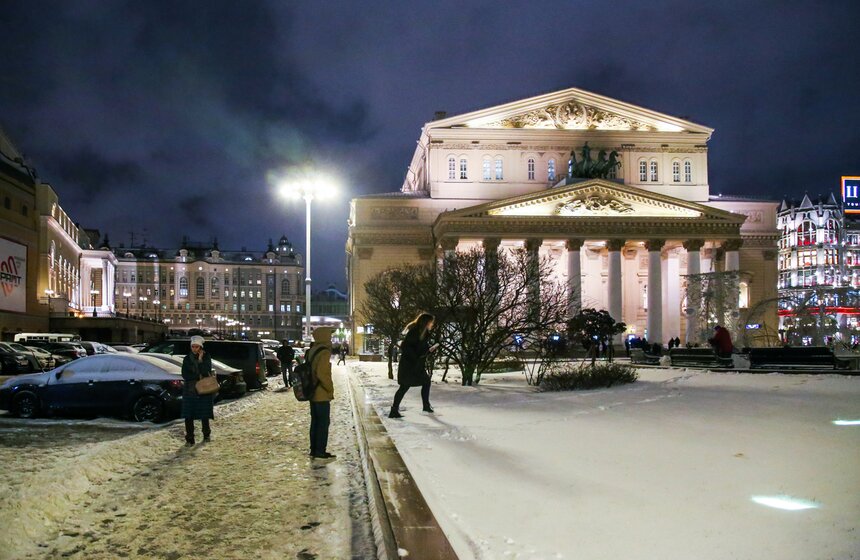 Около 2–3 см снега выпало в Москве 8 фото