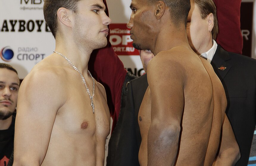В Москве взвесили боксеров шоу The winner takes it all 10 фото