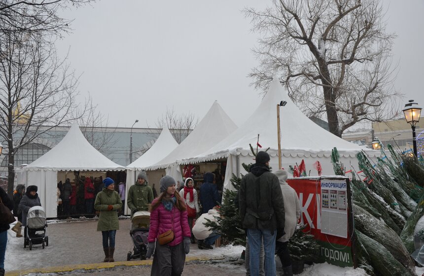 В саду Эрмитаж открылась рождественская ярмарка 12 фото