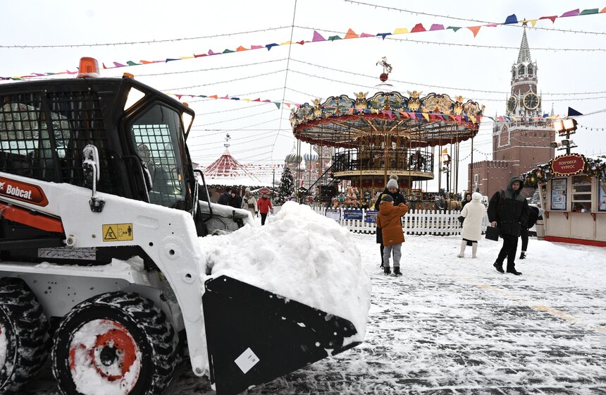 Снежный покров в столице вырос до 20 сантиметров 5 фото