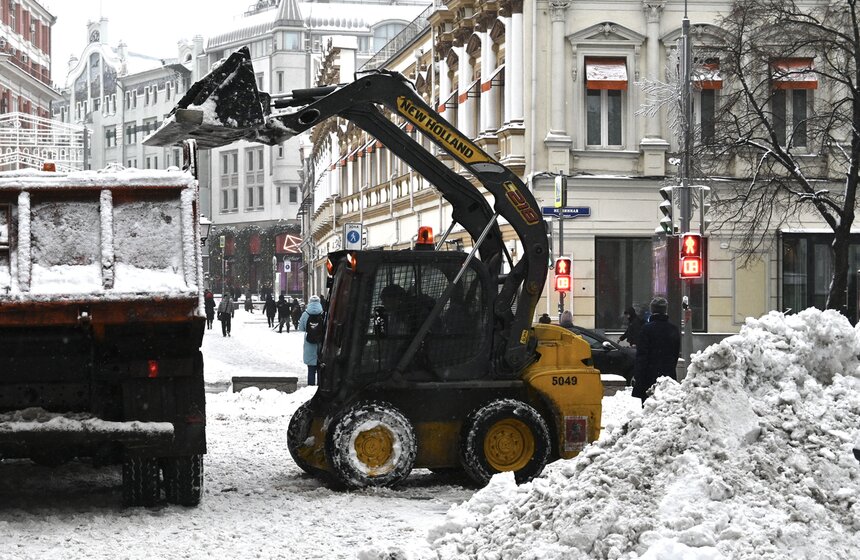 Снежный покров в столице вырос до 20 сантиметров 18 фото