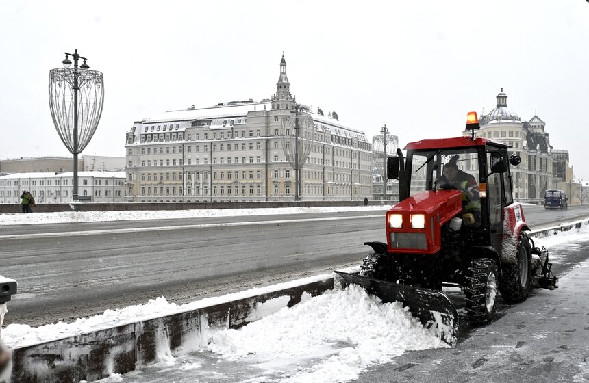 Снежный покров в столице вырос до 20 сантиметров 7 фото