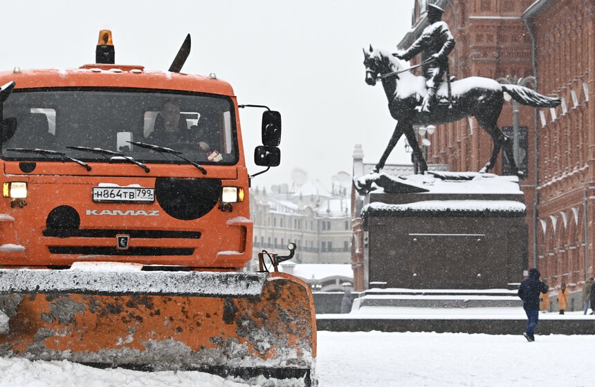 Снежный покров в столице вырос до 20 сантиметров 2 фото