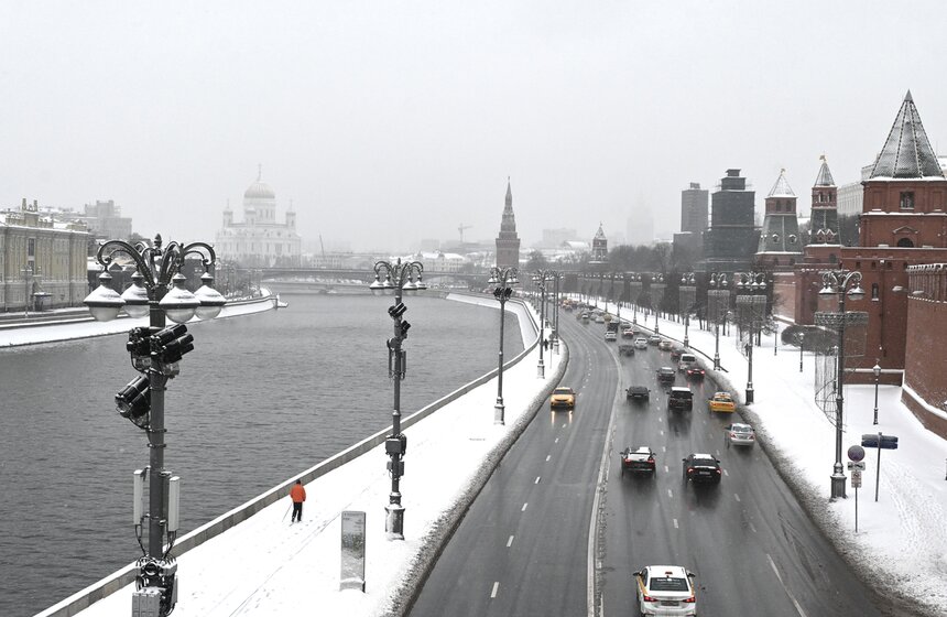 Снежный покров в столице вырос до 20 сантиметров 8 фото