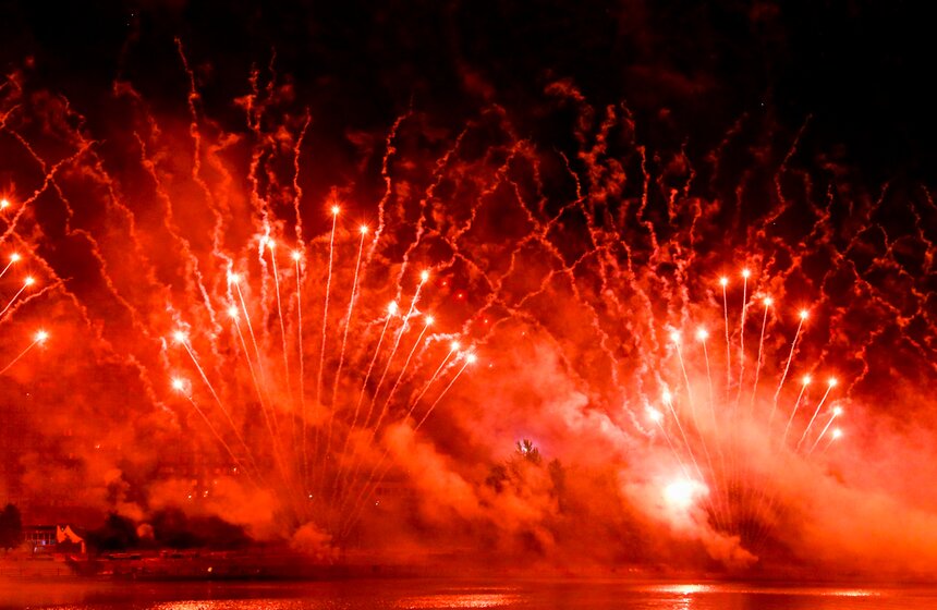 Международный фестиваль фейерверков "Ростех" состоялся в Москве 9 фото