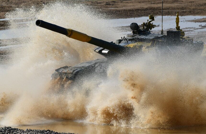 "Танковый биатлон" продолжил свою работу на полигоне Алабино 12 фото