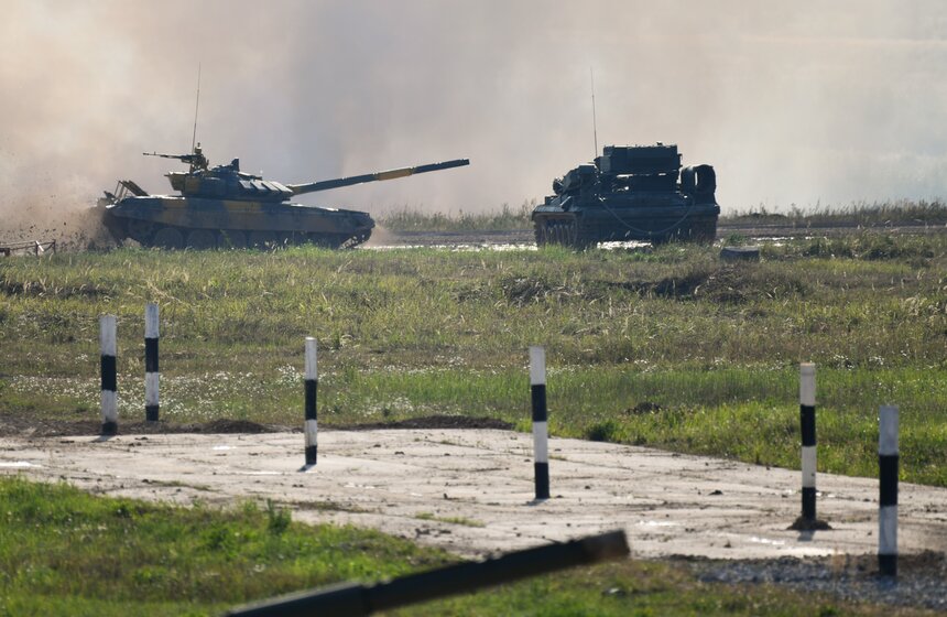 "Танковый биатлон" продолжил свою работу на полигоне Алабино 19 фото