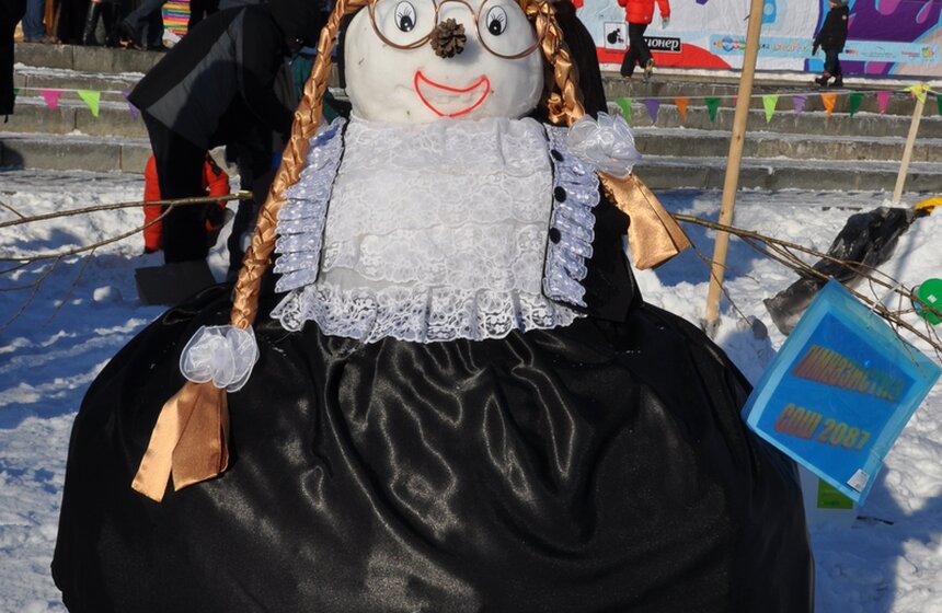 АРТ-Битва Снеговиков прошла на Воробьевых горах 17 фото