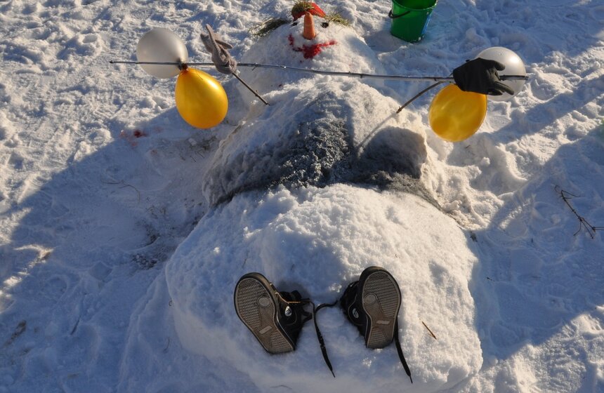 АРТ-Битва Снеговиков прошла на Воробьевых горах 10 фото