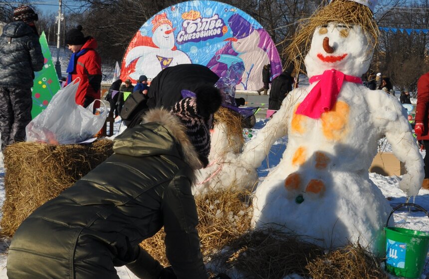 АРТ-Битва Снеговиков прошла на Воробьевых горах 8 фото