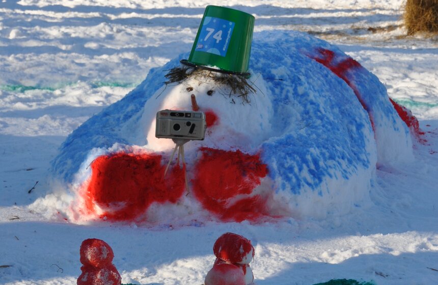 АРТ-Битва Снеговиков прошла на Воробьевых горах 5 фото