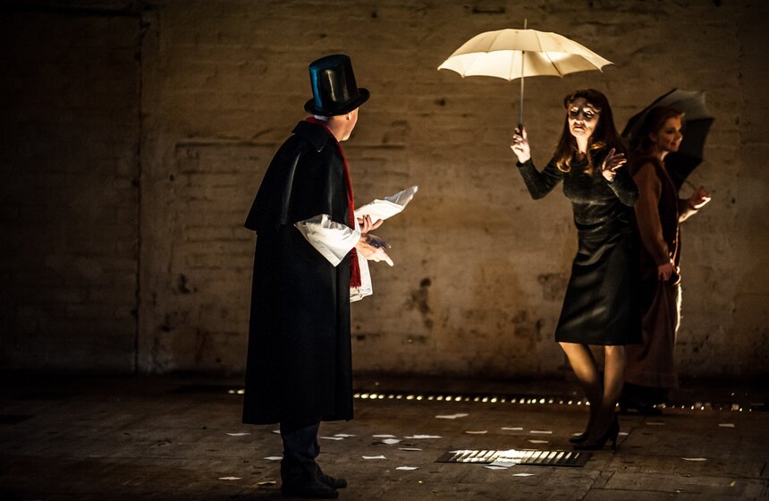 В Театре на Таганке показали спектакль "Владимир Высоцкий" 13 фото