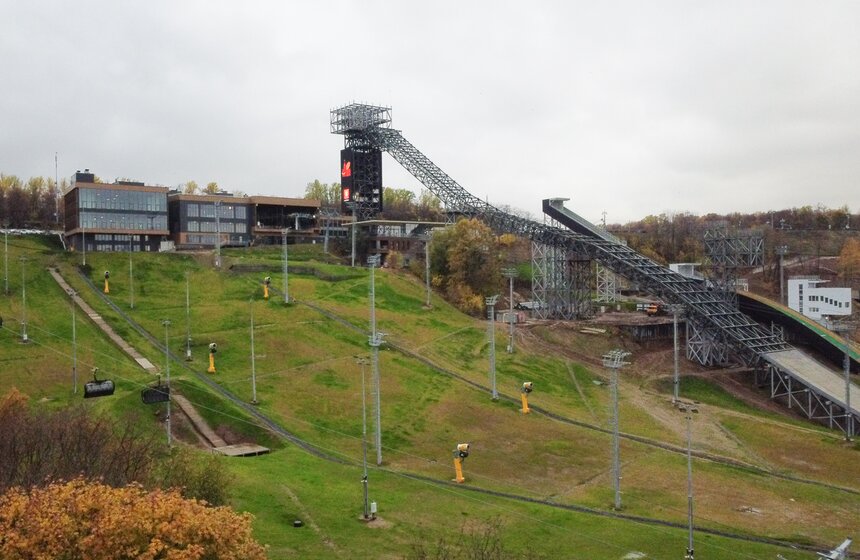 На Воробьевых горах готовится к запуску горнолыжный комплекс 9 фото