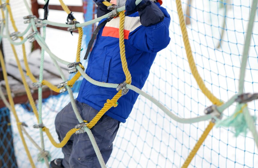 В Филевском парке работает веревочный городок "ПандаПарк" 13 фото