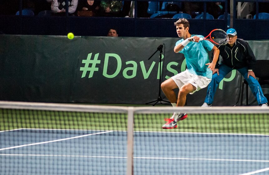 В "Олимпийском" проходит чемпионат Кубка Дэвиса 6 фото