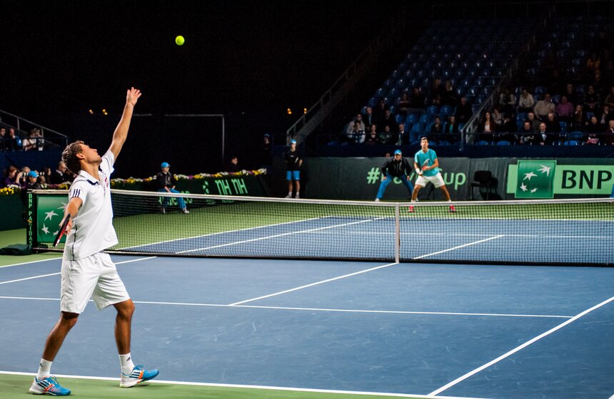 В "Олимпийском" проходит чемпионат Кубка Дэвиса 5 фото