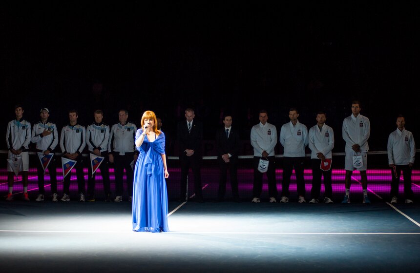 В "Олимпийском" проходит чемпионат Кубка Дэвиса 3 фото