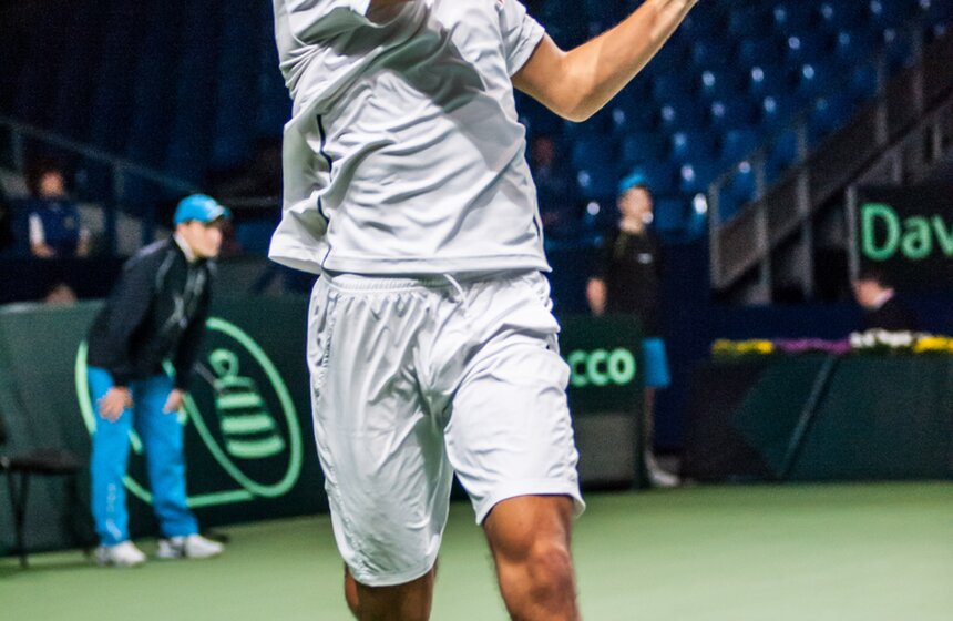 В "Олимпийском" проходит чемпионат Кубка Дэвиса 15 фото