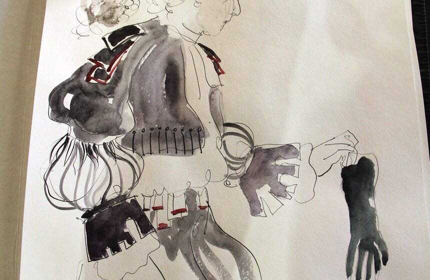 В "Новой Опере" представили макет декораций к "Школе жен" 8 фото