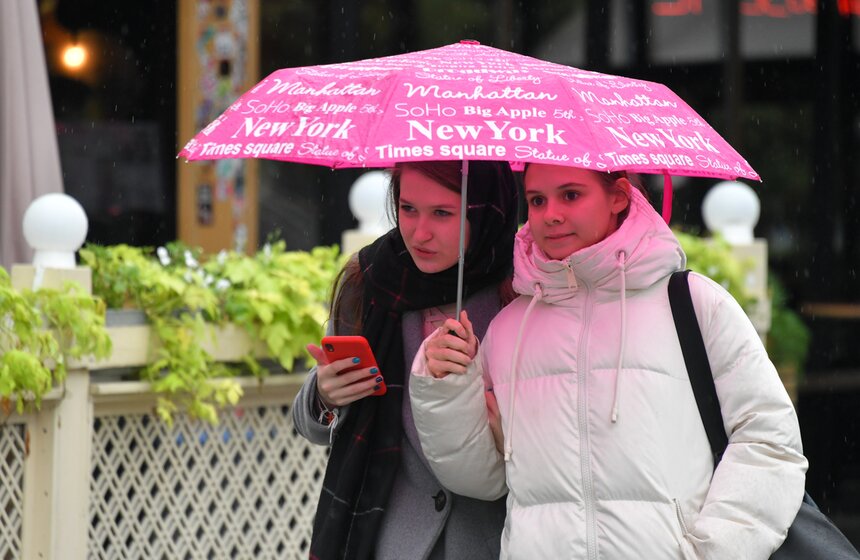 Москву накрыл рекордный ливень 9 фото