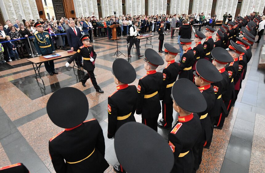 В Музее Победы прошло посвящение в суворовцы 18 фото