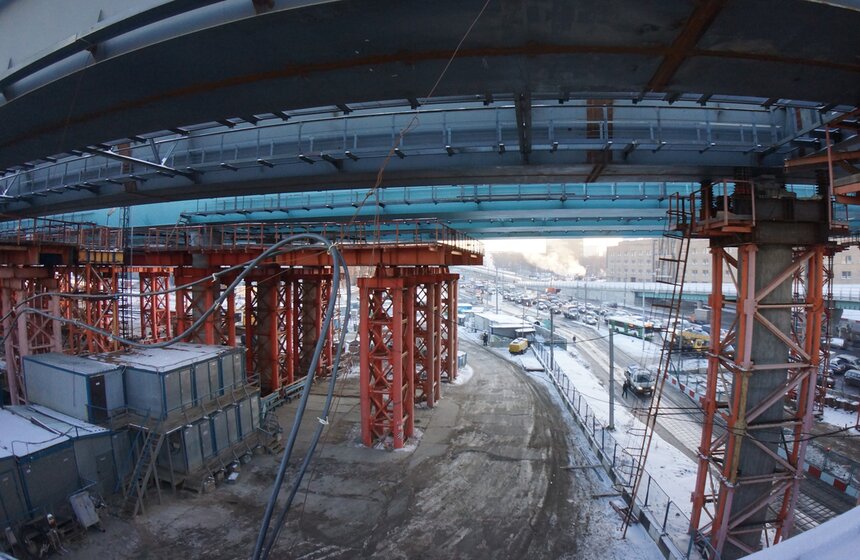 По двум новым эстакадам на шоссе Энтузиастов запустили движение 3 фото