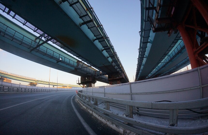По двум новым эстакадам на шоссе Энтузиастов запустили движение 1 фото