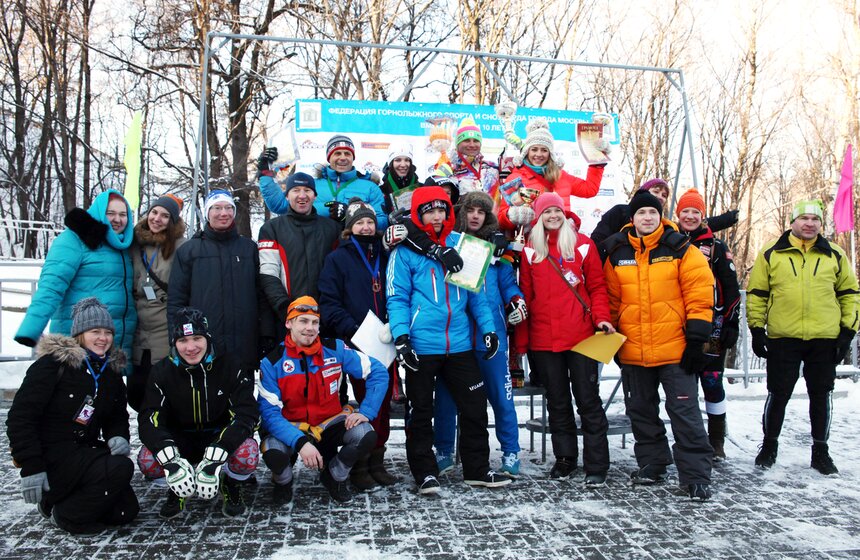 На Воробьевых горах прошел Чемпионат Москвы по слалому 17 фото